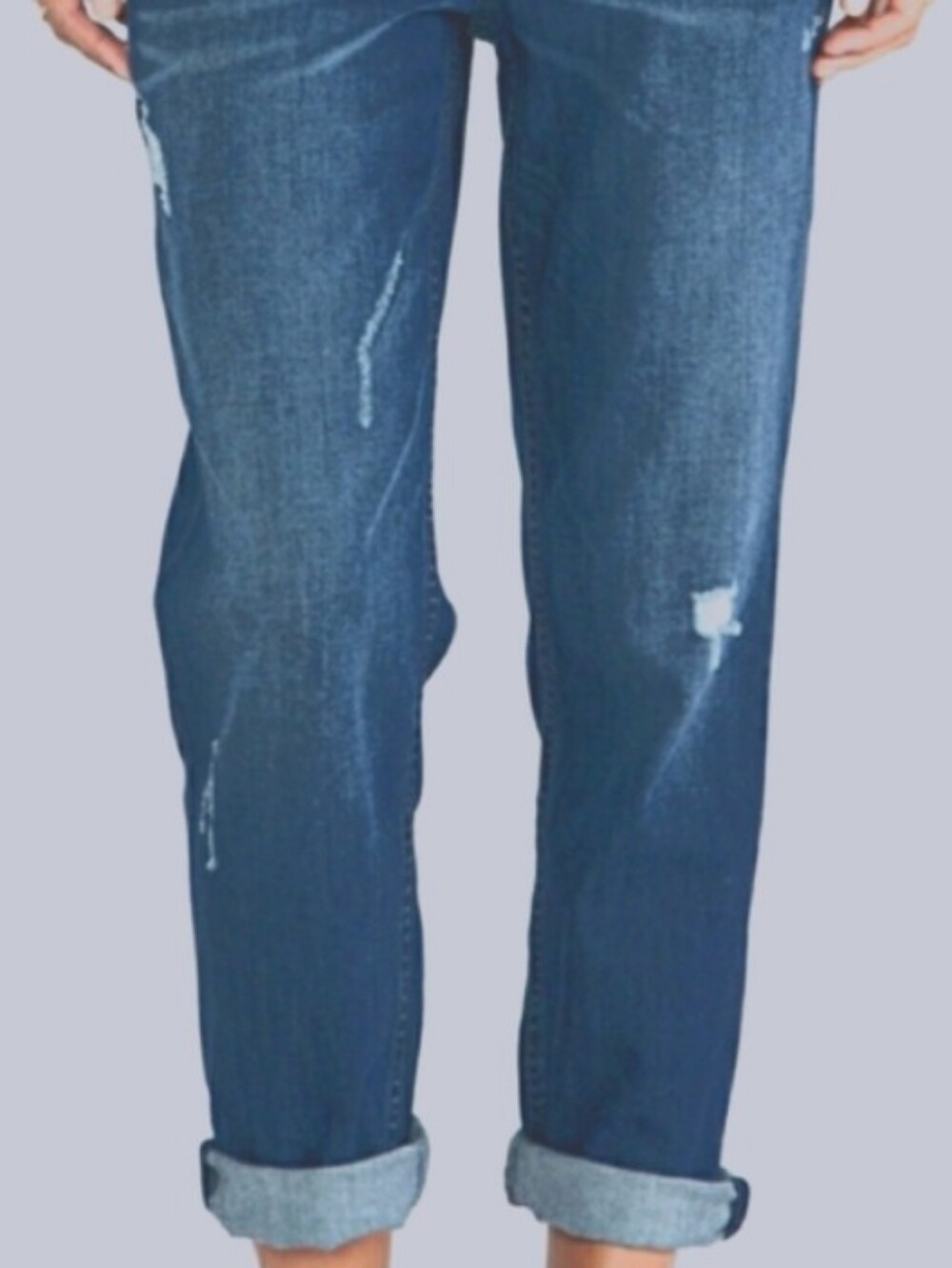 Level 99 For Anthropologie Blue Relaxed Distressed Jeans